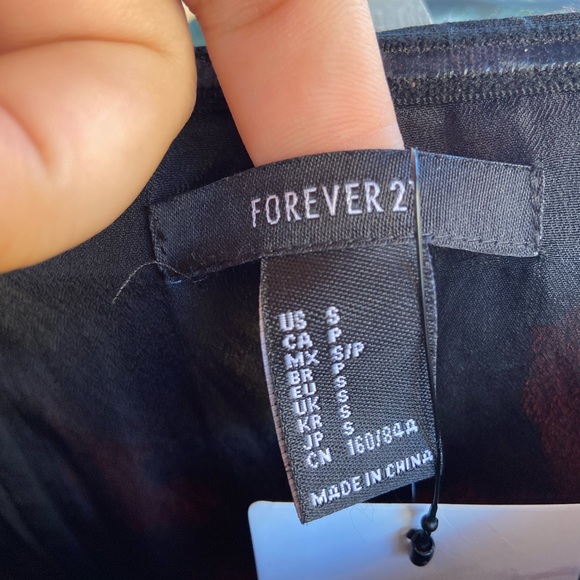 FOREVER 21 Floral Strapless Dress. Size- S - Picture 10 of 12